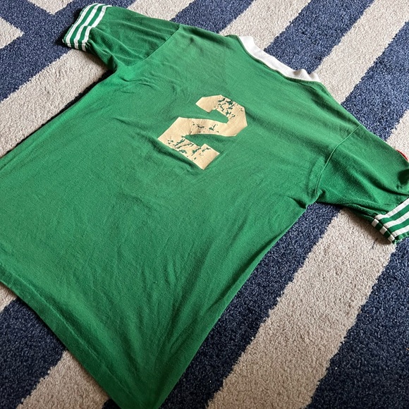 7-Eleven 7-11 GREEN Junior Olympic Softball V Neck Jersey Size S VINTAGE RARE - Picture 7 of 11